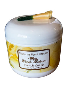 Camille Beckman Glycerine Hand Therapy Cream, French Vanilla, 4 Ounce