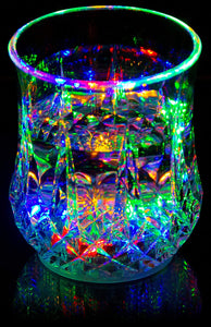 Liquid Activated Multicolor Blinking Glass 7oz