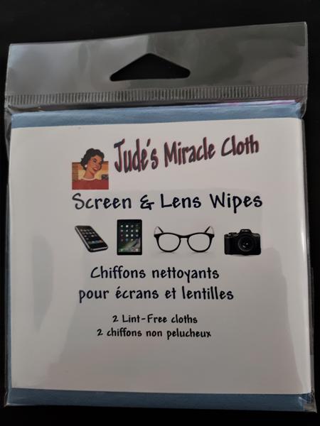 Jude's Screen & Lens Whipes - 2 Pack - Blue